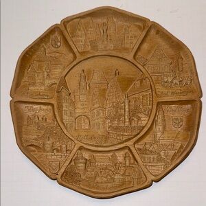 Germanys Romantic Road Decorative Brown Wall Plate